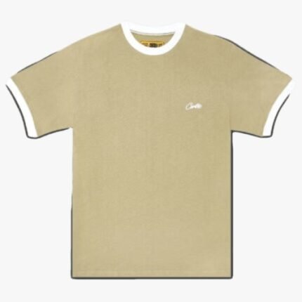 Corteiz Allstarz Ribbed T-Shirt Light Khaki