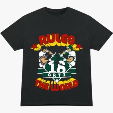 Corteiz Rtw Baseball T-Shirt Black