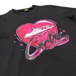 Corteiz Alcatraz Heart T shirt Black3