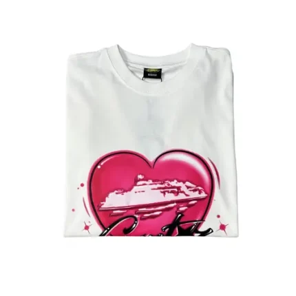 Corteiz Pink Heart T shirt1