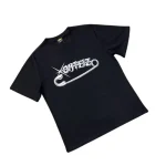 Corteiz Safety Pin T Shirt Black3