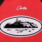 Corteiz Alcatraz Football T Shirt Red Black 2