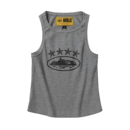 Corteiz CRTZ 5 Starz Alcatraz Tank Top Grey