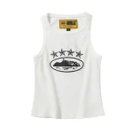 Corteiz CRTZ 5 Starz Alcatraz Tank Top White