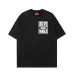 Corteiz Rules the world t-shirt Black