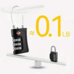 3-Digit Combination Luggage Lock – Pack of 4