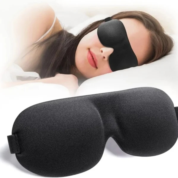 3D Contoured Sleep Eye Mask – Zero Pressure Blackout