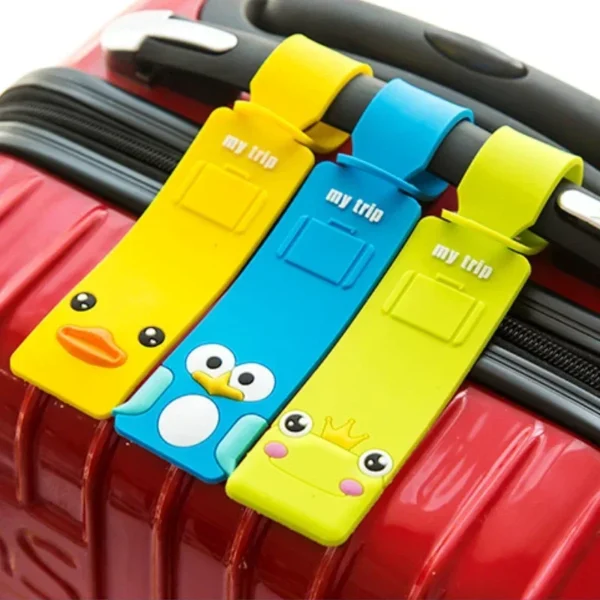 Silicone Luggage Tags – Set of 4 Colourful Bag Tags