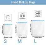 Roll-Up Travel Compression Bags – Space Saver Set