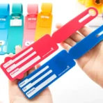 Silicone Luggage Tags – Set of 4 Colourful Bag Tags