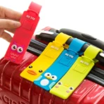 Silicone Luggage Tags – Set of 4 Colourful Bag Tags