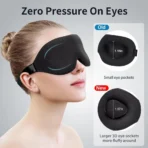 3D Contoured Sleep Eye Mask – Zero Pressure Blackout