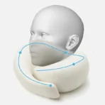 Memory Foam Travel Neck Pillow with Carry Bag