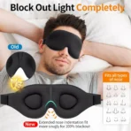 3D Contoured Sleep Eye Mask – Zero Pressure Blackout