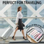 Roll-Up Travel Compression Bags – Space Saver Set